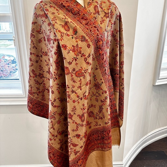 Earth Tones Warm Beautiful Pashmina scarf stole wrap shawl - Picture 4 of 10